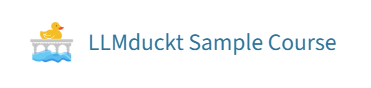 Symbol für LLMduckt LTI-Verbindung im TeachCenter-Kurs