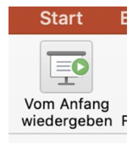 Screenshot des Buttons "vom Anfang wiedergeben"
