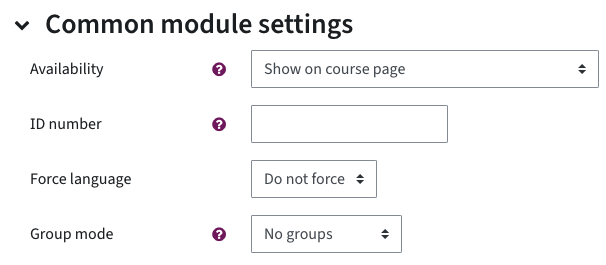 Set the group mode to no group mode in the common module settings