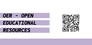 OER - open educational resources and an QR-Code