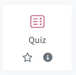 Choose quiz from the activity chooser