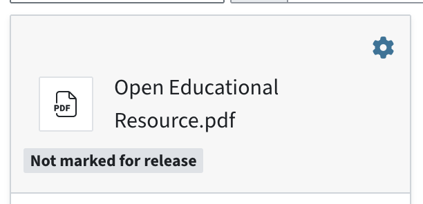On the file card, there is a gear icon to edit the file in the upper righthand corner