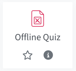 this is the card for the resource Offline Quiz.