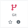 Git-Aktivität in der Aktivitätsauswahl