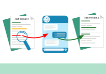 Schematische Darstellung des Chatbots: Feedback mit einem Ampelsystem, Überarbeitung, finale Version